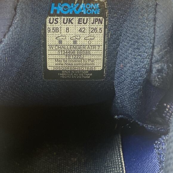 Hoka One One Challenger ATR 7 Bellwether Blue Womens Size 9.5B Running Shoes - Picture 12 of 13